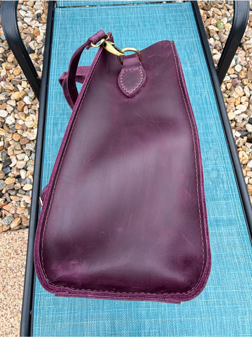 Portland Leather Oversized Larkspur Lola Tote - Picture 3 of 9